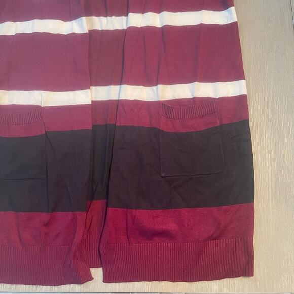 🆕Grace Karin women open front knit striped cardigan sweater lightweight Size XL - Picture 7 of 12